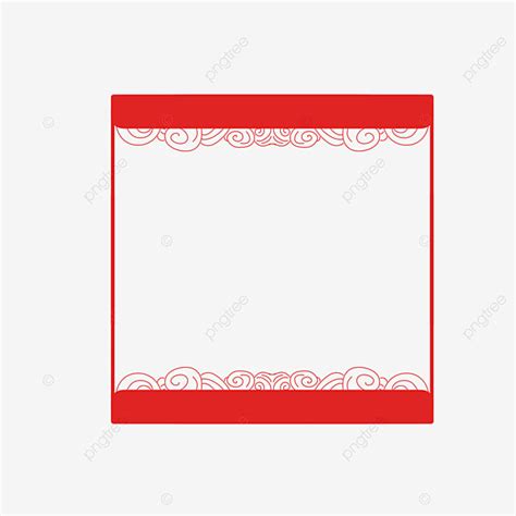Chinese Borders Clipart Vector Xiangyun Chinese Border Red Xiangyun