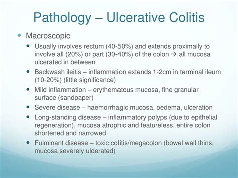 Pathology Of Ulcerative Colitis Pathology Made Simple