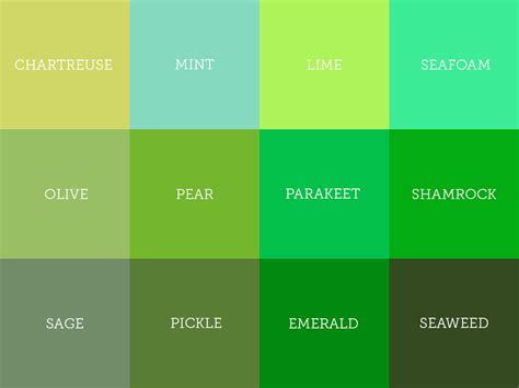 Understanding The Different Shades Of Green