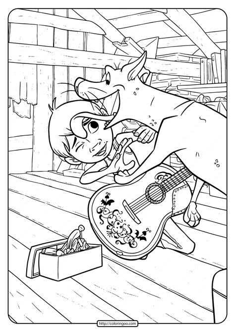 Coco Printable Coloring Pages