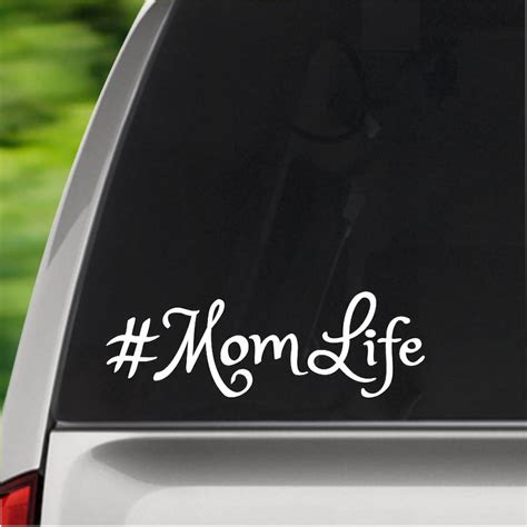 Momlife Decal Mom Sticker Mom Car Decal Computer Decal Etsy