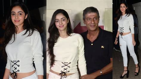 Chunky Pandey With Hot Daughter Ananya Pandey At Judwaa 2 Special Screening Download This Video
