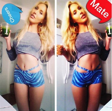 Chloe Lattanzi Shares Sexy Photo Of Herself Holding Up Green Smoothie