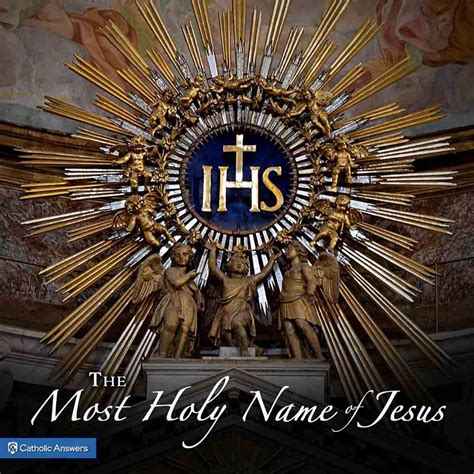 January 3rd The Feast Of The Most Holy Name Of Jesus We Give Honor