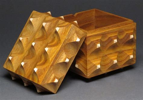 Decorative Wood Box With Secret Compartment Canarywood And