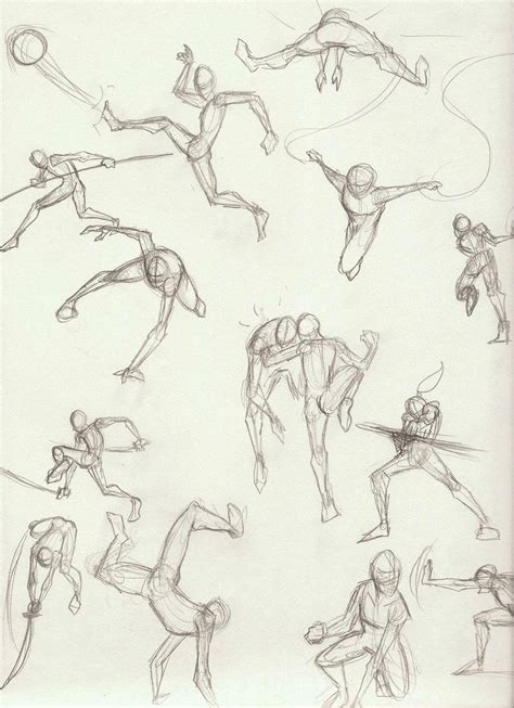 Action Fighting Poses 2 By Jinju101 On DeviantART Fighting Poses