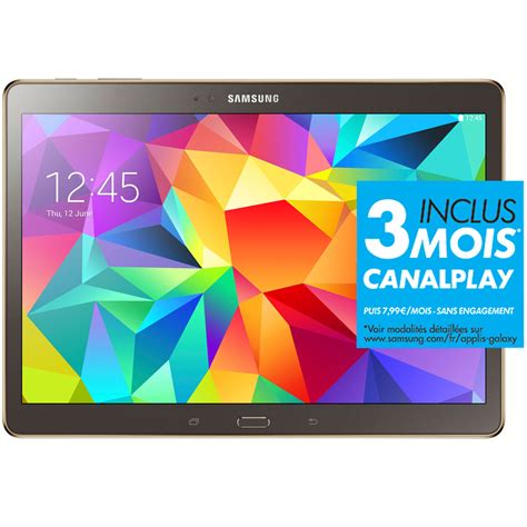 Samsung Galaxy Tab S 105 Sm T800 16 Go Bronze Tablette Tactile