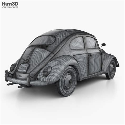 Volkswagen Beetle Herbie The Love Bug 3dモデル 乗り物 On Hum3d