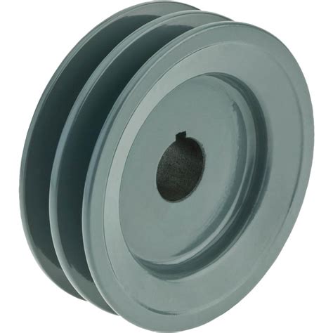 Double V Groove Pulley 4 Pitch Dia 78 Bore At