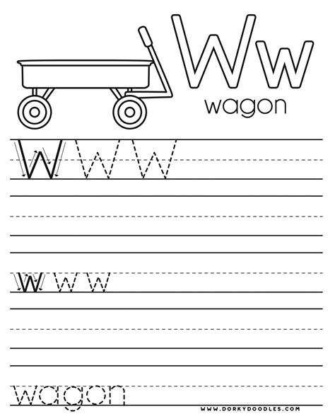 Free Printable Letter W Worksheets Printable Templates