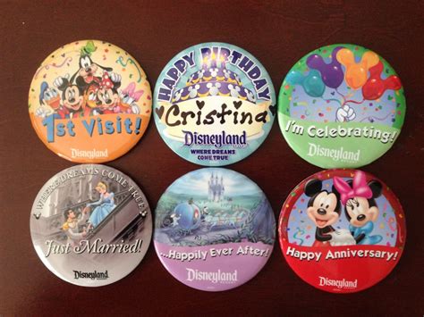 Disneyana 1 Disneyland Resort~im Celebrating~ 3 Button Pin~ Disney