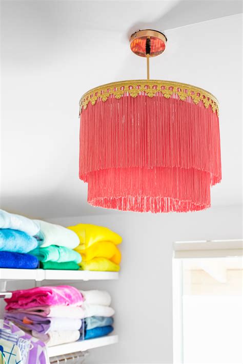 How To Make A Fringe Chandelier Fringe Chandelier Diy Chandelier