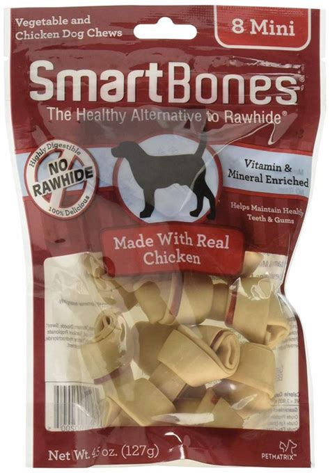 Once your puppy has become acclimated to its new home, you should select a premium brand of dog kibble with multiple sources of protein for its daily diet. SmartBones Chicken Dog Chew - Chihuahua Kingdom