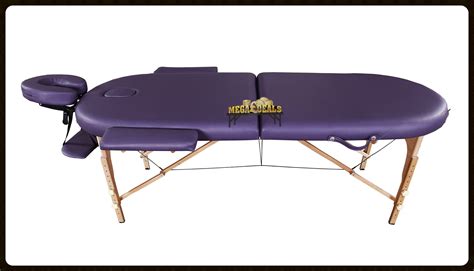purple orvis portable massage table couch beauty therapy bed reiki 3 spa