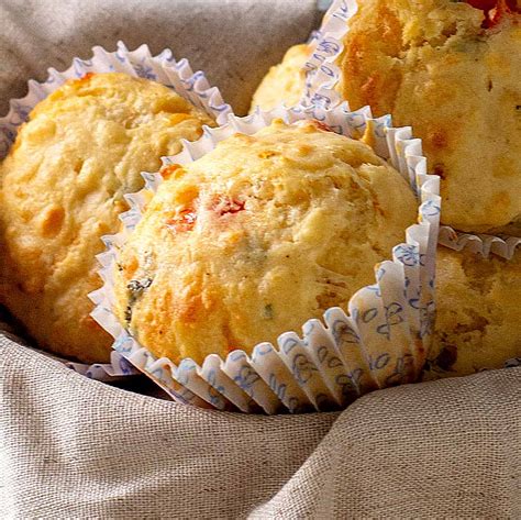 Cheese And Tomato Savory Muffins Vintage Kitchen