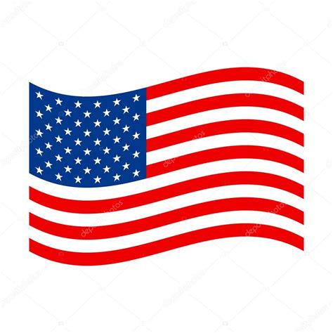 American Flag Vector Icon Stock Vector Image By ©briangoff 101106160