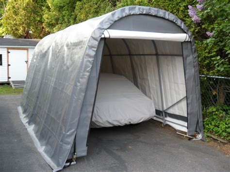 Shelterlogic 10w X 20l X 8h Round 145oz Grey Portable Garage