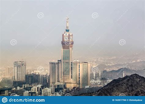 Mecca is the holiest place for 1.8 billion muslim in the world, the building's. Abraj Al Bait Royal Clock Tower Makkah In Mecca, Saudi Arabia. Stock Photo - Image of cityscape ...
