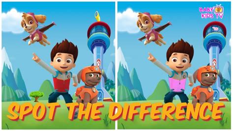 Spot The Difference 4 Paw Patrol Quiz Youtube