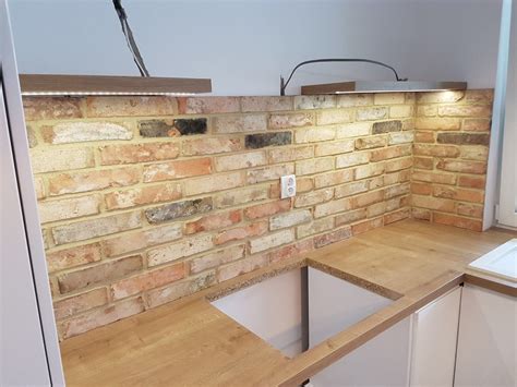 Brick Slip Kitchen Wall Brick Slips Kitchen Brick Tiles Brick Tiles