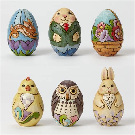 Enesco Jim Shore Spring Easter Figurine Character Eggs 4040707 Choose