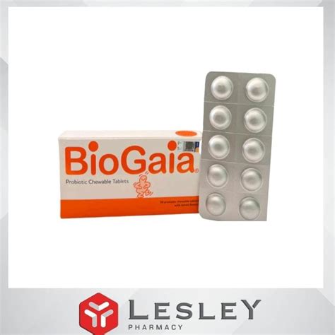 Biogaia Probiotic Chewable Tablets Lemon Flavor X 30 Tablets Shopee