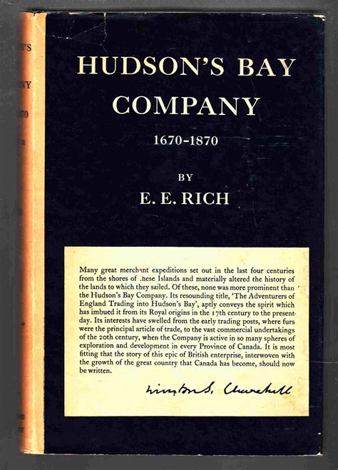 Hudsons Bay Company 1670 1870 Volume Ii 1763 1820 By Rich E E