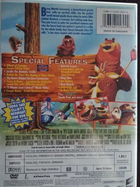 Open Season Dvd 2007 Widescreen Special Edition Ebay