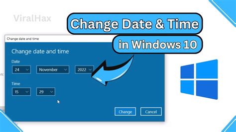 How To Change Date And Time In Windows 10 Windows 10 Date And Time