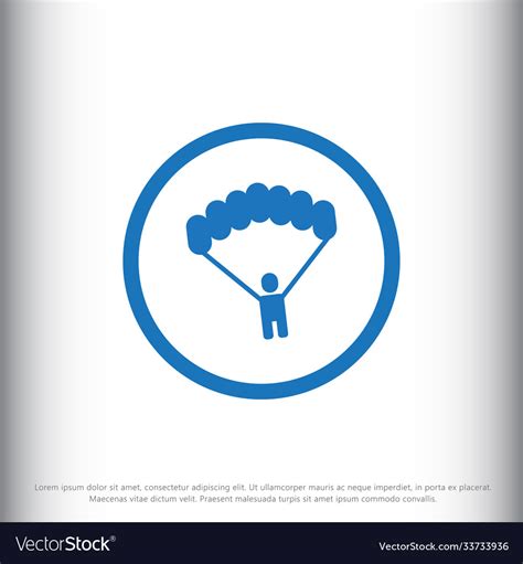 Parachute Icon Royalty Free Vector Image Vectorstock