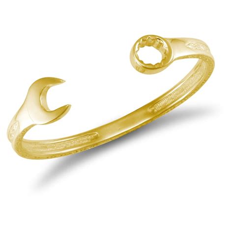 Only at malabar gold & diamonds. Men's Solid 9ct Yellow Gold Heavy Weight Carved Spanner ...