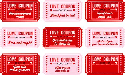 Free Printable Love Coupons