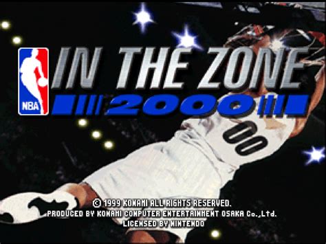 Nba In The Zone 2000 Images Launchbox Games Database