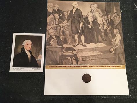 George Washington Inaugural Button Rare