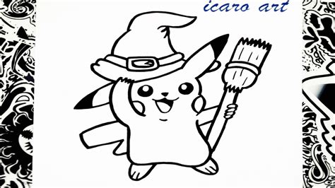Como Dibujar A Pikachu Halloween How To Draw Pikachu Youtube