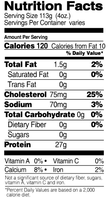 Simple Way To Chicken Breast Nutrition Facts Label