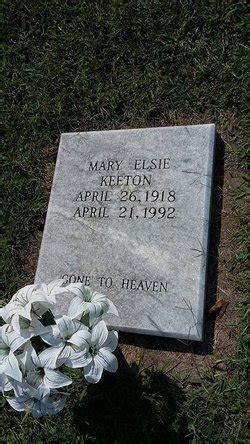 Mary Elsie Osborne Keeton 1918 1992 Mémorial Find a Grave