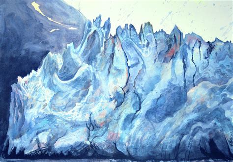 Glacier Painting By Bill Gusky Fine Art America