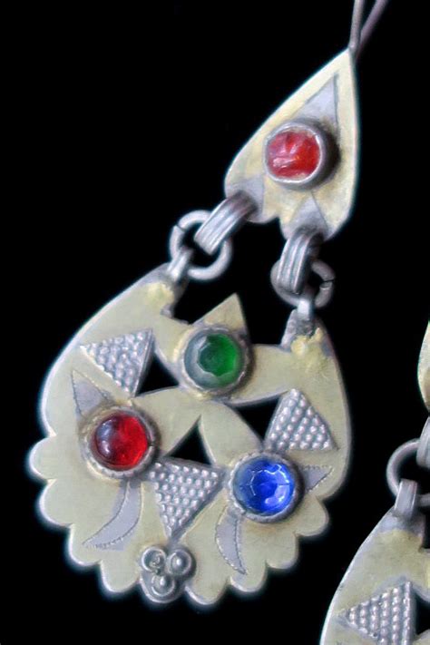 Old Hazara Tribal Jewellery Dangle Earrings