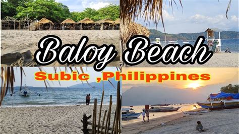 baloy beach subic zambales philippines youtube