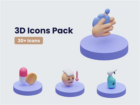 3d Pandemic Icon Pack Free Download On Behance