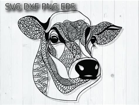 Cow Head Cow Mandala Svg Free Popular SVG File