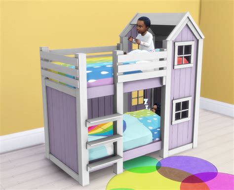 My Sims 4 Blog Separated Toddler Mattresses In 2 Heights For Bunk Beds