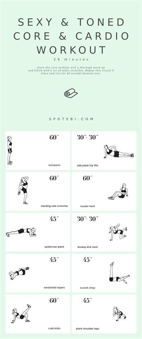 Bodyweight At Home Core And Cardio Workout