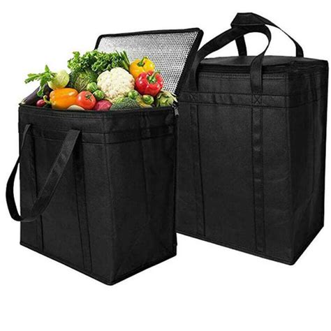 Long Lasting Insulated Grocery Bags Reusable Heavy Duty Nylon Thermal