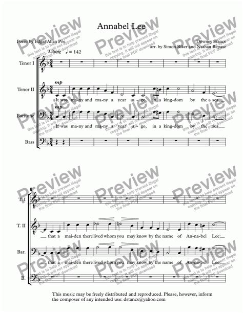 Annabel Lee Download Sheet Music Pdf File