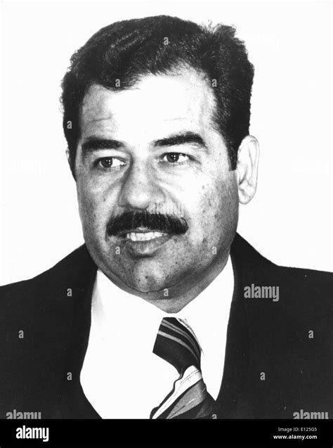 Saddam Hussein Black And White Stock Photos And Images Alamy