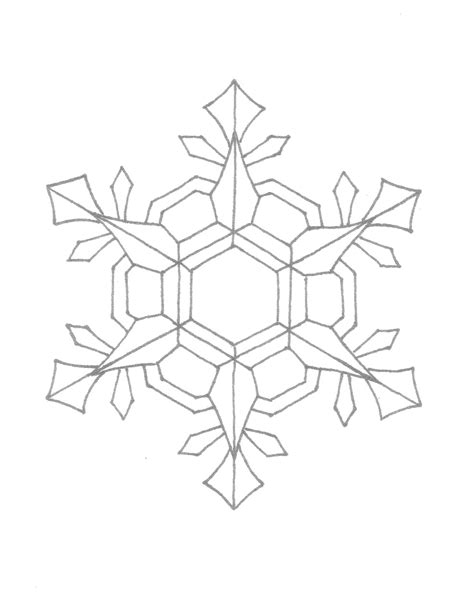 Coloringanddrawings.com provides you with the opportunity to color or print your simple snowflake drawing online for free. Creator's Joy: Snowflake Coloring Page