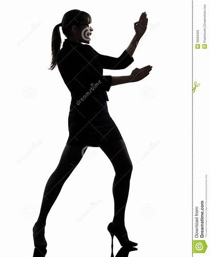 Defense Self Karate Silhouette Woman Business Clip