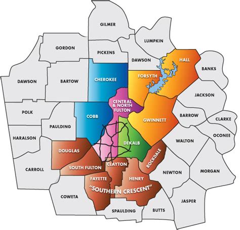 30 Metro Atlanta County Map Maps Online For You